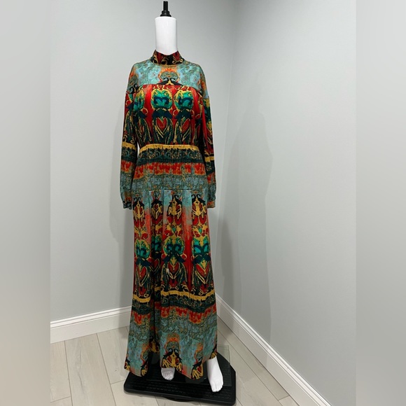 $870 STELLA JEAN  STELLA JEAN Printed Maxi Dress size44/us8 - Picture 6 of 10